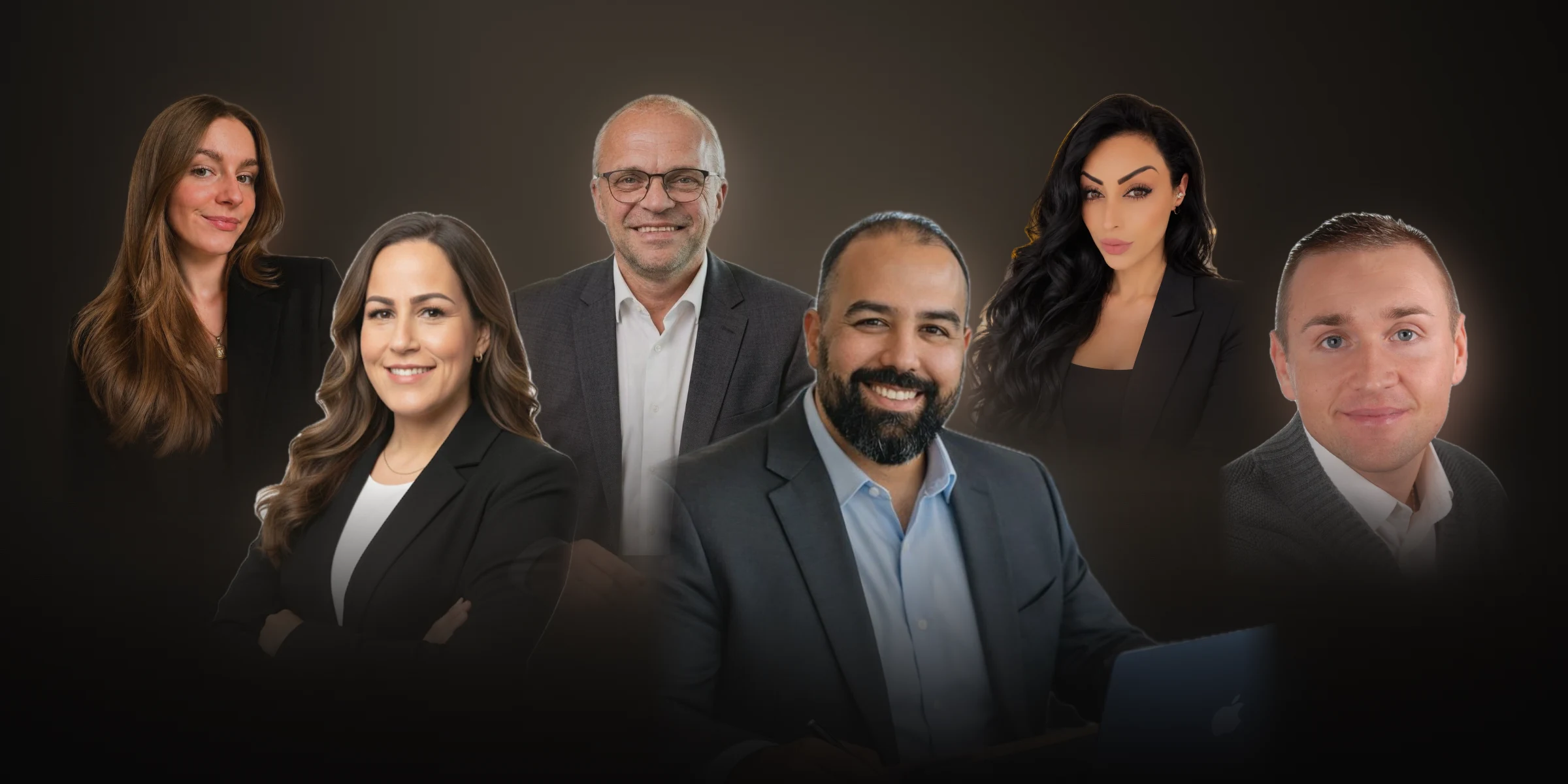 Das Team der Nordic Vision Gruppe: Daniela Roth, Fares Banaouas, Mandy Scherping, Peter Klebba, Michal Klebba und Hanen Abdi